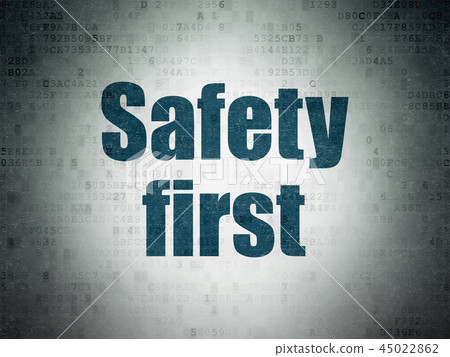 Privacy concept: Safety First on Digital Data Paper background Privacy concept: Safety First on Digital Data Paper background 45022862