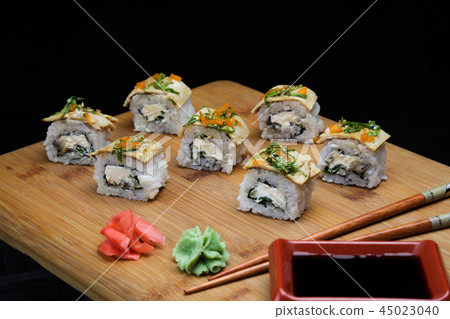 Mexico Maki Sushi with pancakes. 45023040