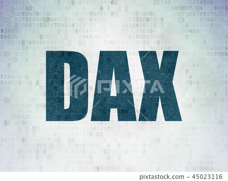 Stock market indexes concept: DAX on Digital Data Paper background 45023116