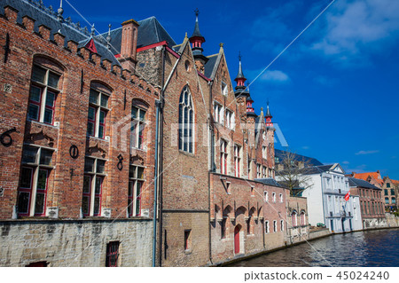 Canals of the historical Bruges town 45024240
