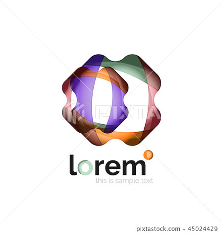 Abstract geometric business icon Abstract geometric business icon 45024429