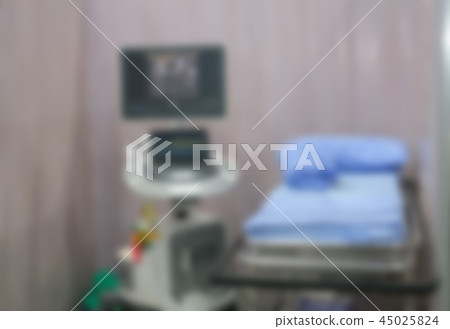 echocardiogram intraoperative equipment. blur background 45025824