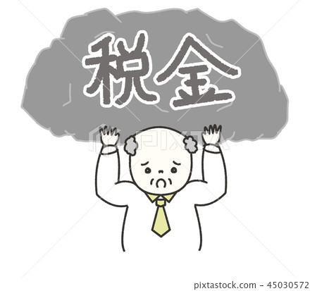 Tax increase tax old man male 45030572