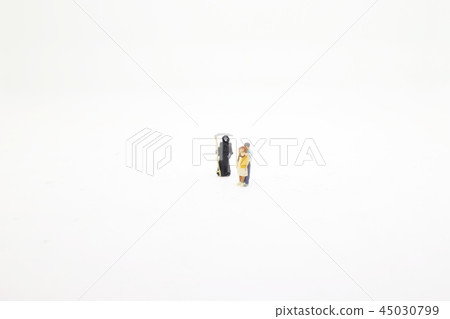 a figure of Terrorist and hostage isolated a figure of Terrorist and hostage isolated 45030799