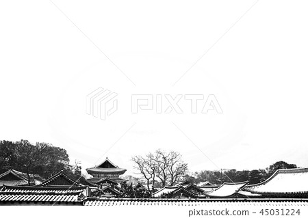 在韓國宮殿所在的昌德宮下雪的那一天, 在韓國宮殿所在的昌德宮下雪的那一天, 45031224