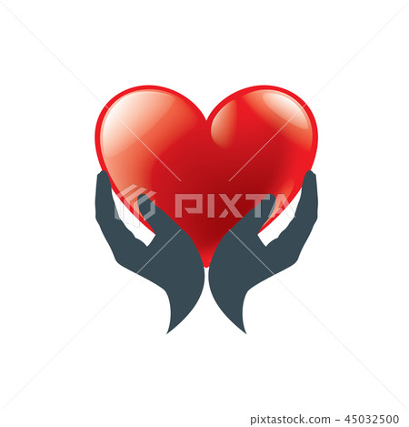 Heart sign for Valentine day. Vector illustration Heart sign for Valentine day. Vector illustration 45032500