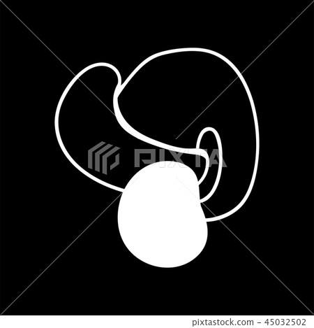 Santa hat vector illustration isolated cartoon chalk style 45032502