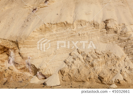 Sand texture after rain Sand texture after rain 45032661