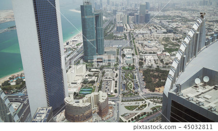 Beautiful top view of Abu Dhabi 45032811