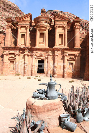 Facade of ancient monastery Ad Deir, Petra, Jordan Facade of ancient monastery Ad Deir, Petra, Jordan 45033155