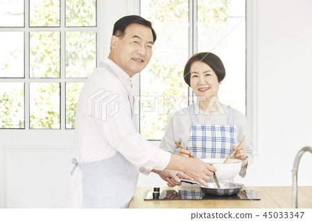 Cooking, Kitchen, Couple 45033347