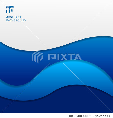 Abstract blue waves background with copy space. - Stock Illustration ...
