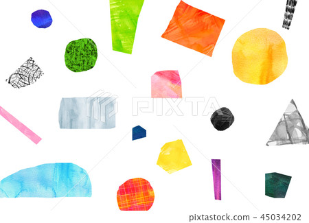 Background material Collage Watercolor texture Background material Collage Watercolor texture 45034202