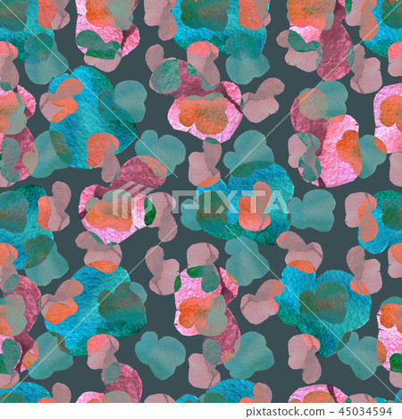 Watercolor abstract seamless pattern - Stock Illustration [45034594 ...