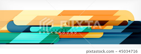 Abstract colorful lines, modern geometric background design 45034716