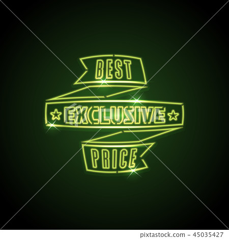 Green neon discount sale sign 45035427