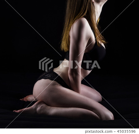 Photo of sitting girl in sexual lingerie 45035596