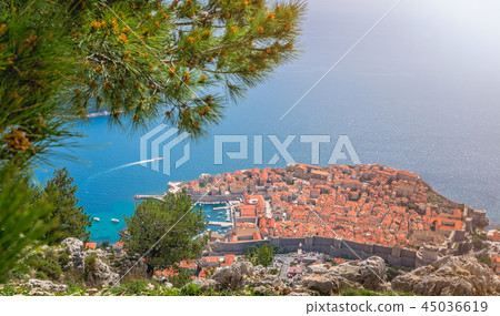 Dubrovnik Old Town from above 45036619