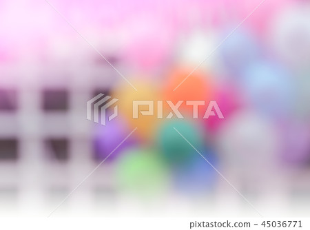 Abstract blur party decoration with ballons  45036771