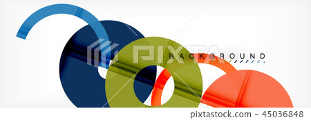 Geomtric modern backgrounds, rings abstract template 45036848