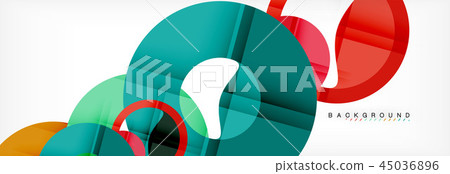 Colorful rings on grey background, modern geometric pattern design. Vector business or technology Colorful rings on grey background, modern geometric pattern design. Vector business or technology 45036896