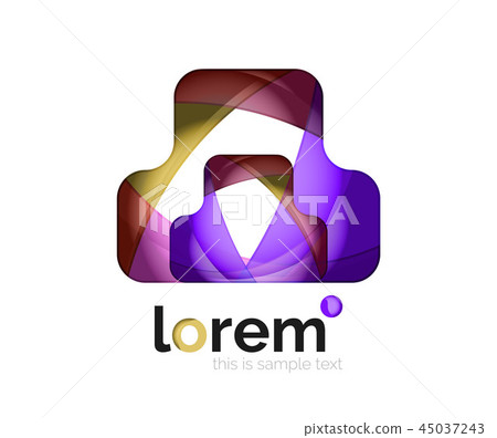 Abstract geometric business icon 45037243