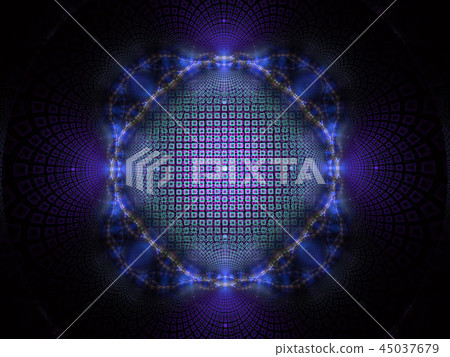Layered floral star Woven texture fractal abstract Layered floral star Woven texture fractal abstract 45037679