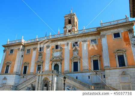Piazza del Campidoglio on the Capitoline Hill Piazza del Campidoglio on the Capitoline Hill 45037738