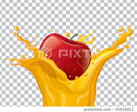 apple juice splash apple juice splash 45038021