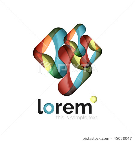 Geometric convergence vector business icon Geometric convergence vector business icon 45038047