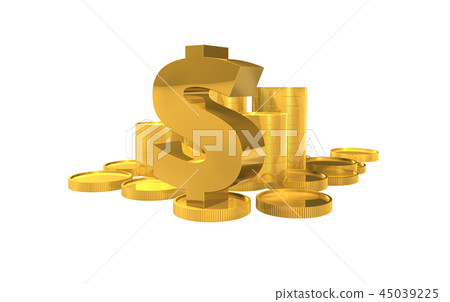 Gold Objects, Financial Objects, Financial Business Gold Objects, Financial Objects, Financial Business 45039225