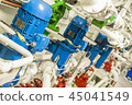 Machinery of a modern ship 45041549