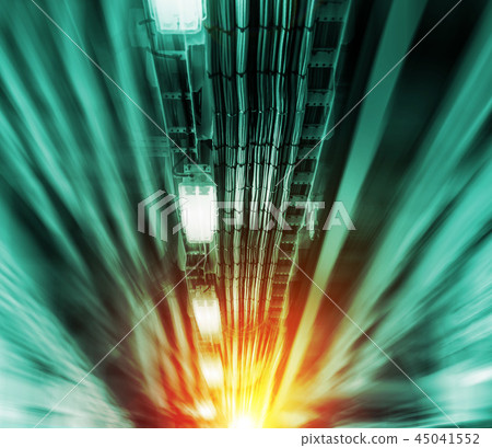 Abstract network and power cable 45041552