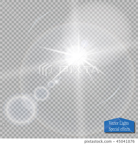 Vector transparent sunlight special lens flare light effect. Vector transparent sunlight special lens flare light effect. 45041876
