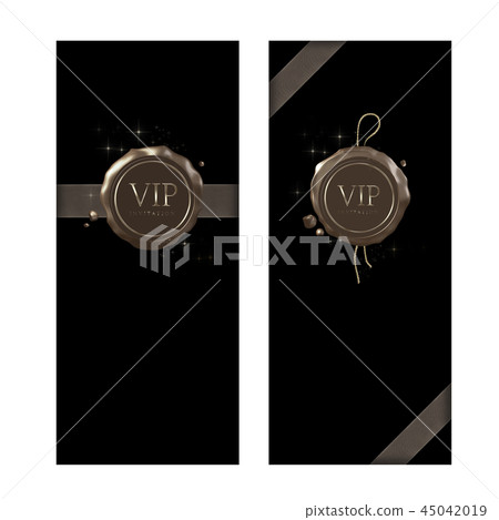 VIP invitations, luxury coupons, coupon object frames, invitation templates 45042019