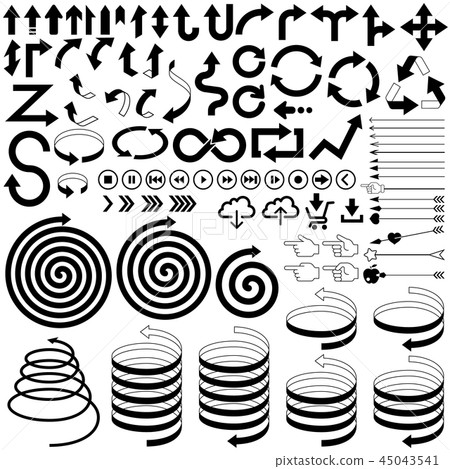 Arrows Set white background 45043541