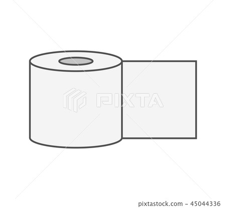 toilet paper icon 45044336