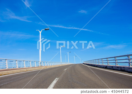 Future image Kagoshima Prefecture Takeshima Ohashi Road leading to the sky Future image Kagoshima Prefecture Takeshima Ohashi Road leading to the sky 45044572