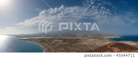 Panorama view of Tenerife Island aerial landscape 45044711