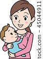媽媽和寶寶 45044911