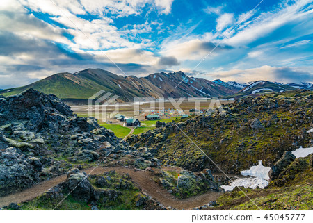 Impressive view of the beautiful mountain 45045777
