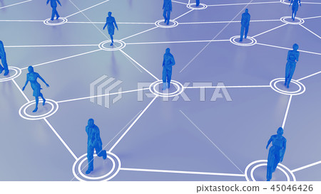 3D rendering with social communication and network 3D rendering with social communication and network 45046426