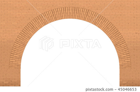 Old brick arch loft facade 45046653