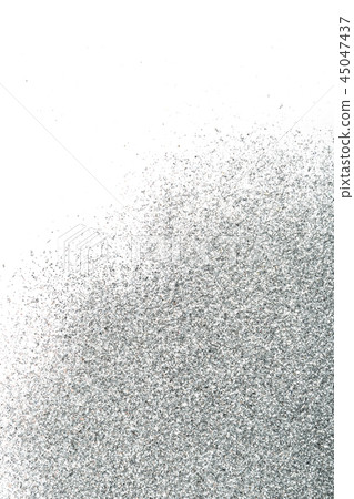 Background of the silver sparkles on white. Background of the silver sparkles on white. 45047437