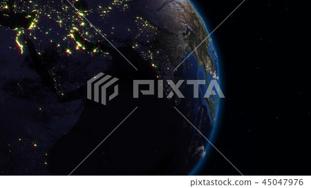 3D rendering of the planet Earth from space 45047976