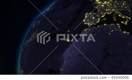 3D rendering of the planet Earth from space 45048006