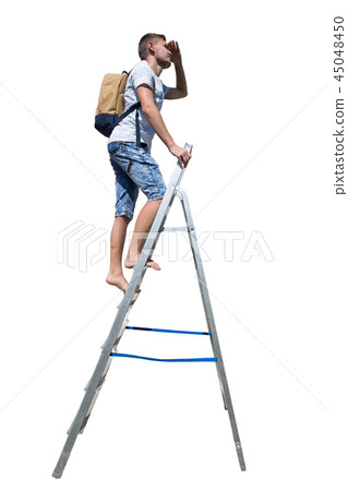 man climb ladder man climb ladder 45048450