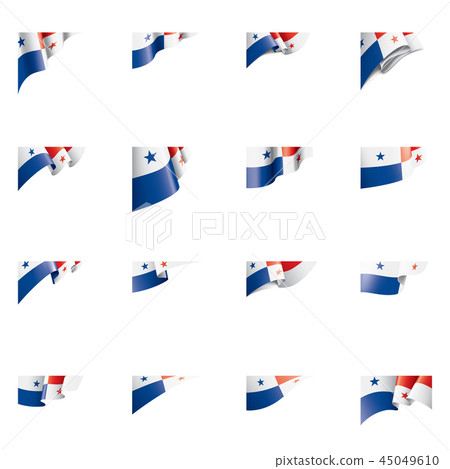 Panama flag, vector illustration on a white background 45049610