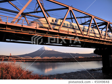 Shinkansen 300 series and inverted Fuji 5343 45049648