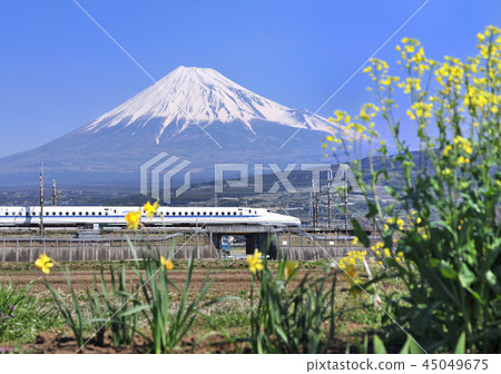 新幹線和富士山5372 照片素材 圖片 圖庫
